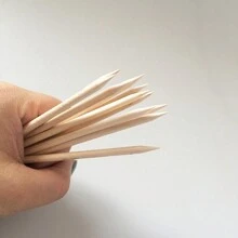 10/20/50/100/200/380/500/970 Pcs 75mm Orange Wood Nail Sticks Double Sided Multi Functional Cuticle Pusher, Manicure Pedicure Tool,Nail Supplies,Nail Tools,Nail Art Tools,Back To School,Nails,Nail Tools For Press On Nails