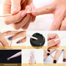 10/20/50/100/200/380/500/970 Pcs 75mm Orange Wood Nail Sticks Double Sided Multi Functional Cuticle Pusher, Manicure Pedicure Tool,Nail Supplies,Nail Tools,Nail Art Tools,Back To School,Nails,Nail Tools For Press On Nails
