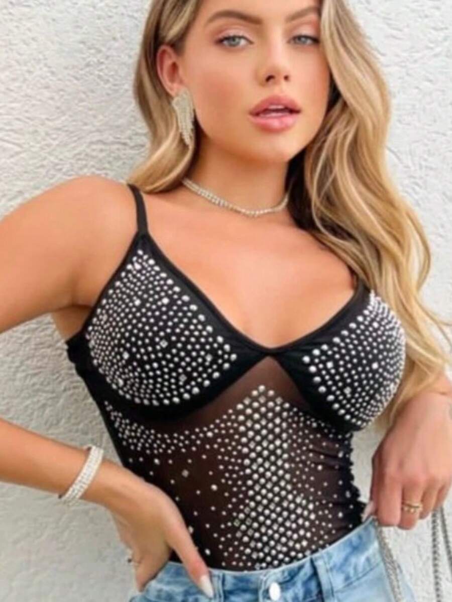 Women Tops - 黑色 - 查看 1