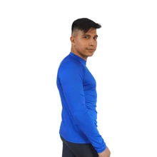Men Swim Rashguards - Blue - View 3