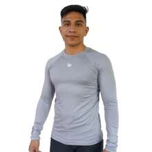 Men Swim Rashguards - Light Grey - View 2