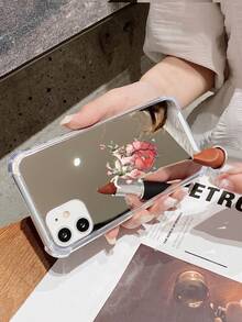 1 Vỏ điện thoại tráng gương acrylic hình trái tim màu hồng tương thích với điện thoại Apple - Nhiều màu - Xem 4