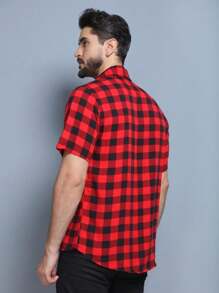 CAMISA XADREZ MANGA CURTA MODELAGEM SLIM Dia dos Pais