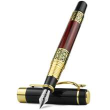 2pcs Pen + 100 Ink Cartridges Set, Vintage High-End Business Fountain Pen With Fine Nib Back To School - Multicolor - View 10