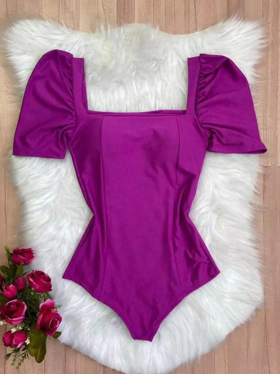 Women Bodysuits - Rose Red - View 1