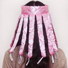 Beautiful Curls: Easy And Overnight Hair Curling With Soft Octopus-Shaped Heatless Hair Curler For Regular Hair,Back To School,Travel Holiday Essentials,Hair Accessories For Women - Pink - View 3