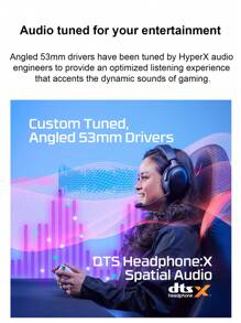 HyperX Cloud III 无线 2.4 GHz 环绕声游戏耳机 防噪音麦克风控制器 - 黑色 - 查看 3