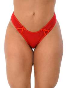 Women Thongs - 紅色 - 查看 4
