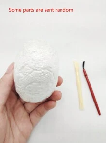 Stomle Family 1 juguete de huevo fósil de dinosaurio, excavación arqueológica hecha a mano, modelo de dinosaurio de bricolaje, juguete de yeso, juguete sorpresa de búsqueda del tesoro hecho a mano, juguete para aliviar el estrés, regalo de Navidad/Acción de Gracias, estilo aleatorio, color y caja de embalaje (el proceso de embalaje y transporte es más probable que se dañe) - Marrón - Ver 7