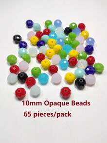 1 sợi Thập cẩm Ly Pha lê Hạt Đối với Đồ trang sức Lỏng lẻo Spacer Cây Đồ trang trí - Nhiều màu - Xem 10