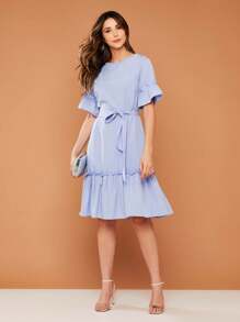 Women Dresses - Màu xanh nhạt - Xem 4