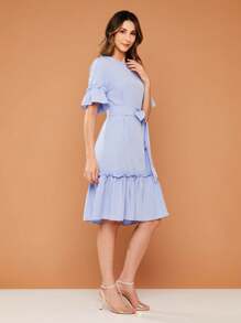 Women Dresses - Màu xanh nhạt - Xem 2