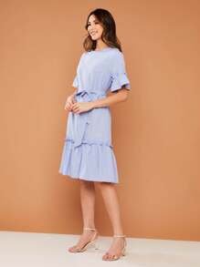 Women Dresses - Màu xanh nhạt - Xem 3