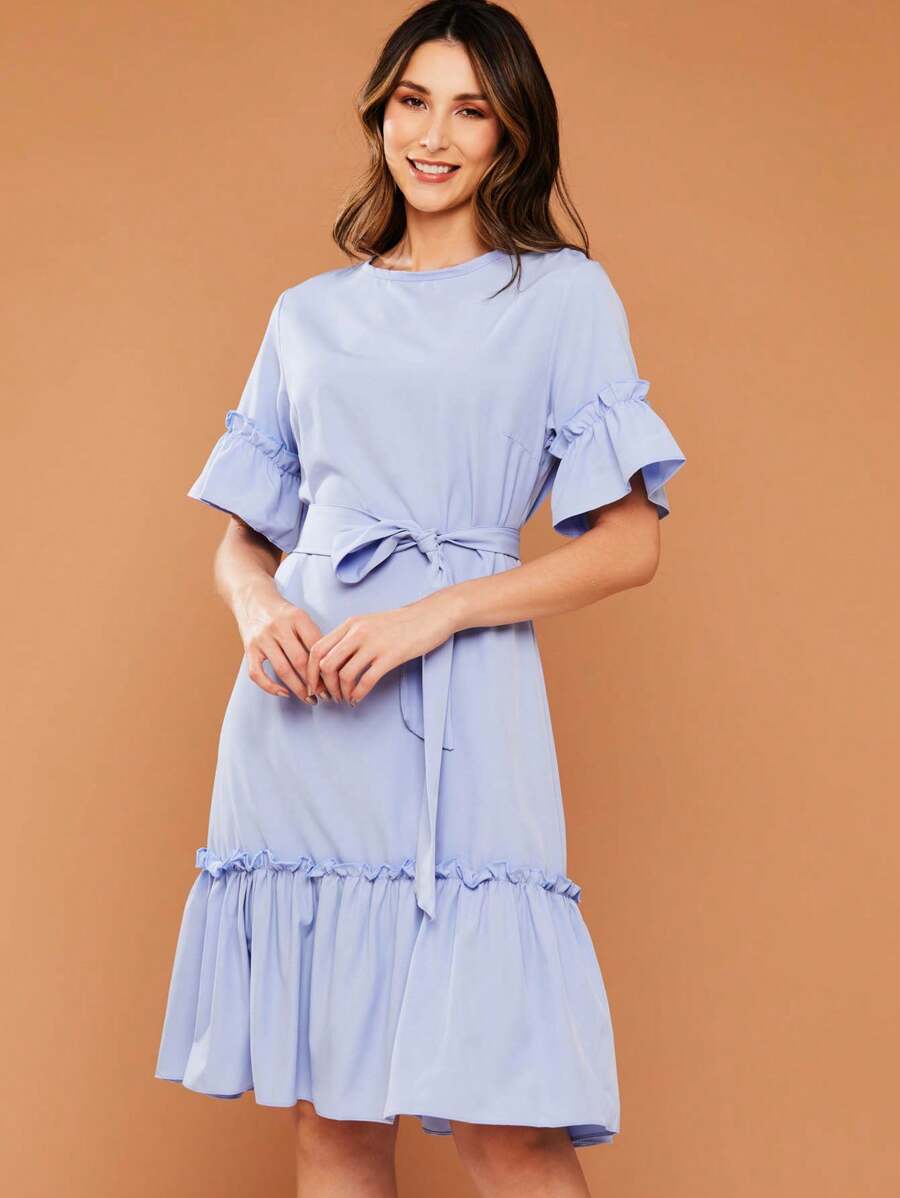 Women Dresses - Màu xanh nhạt - Xem 1
