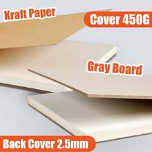 1入組牛皮紙套螺旋素描本