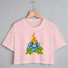 Women T-Shirts - 淺粉色 - 查看 1