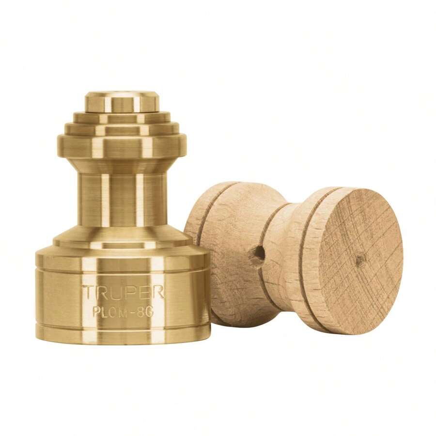 Plomada de latón 8 oz tipo Guatemala, Truper - Dorado - Ver 1