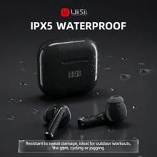 Low Latency Wireless Earbuds: Super Long Battery Life Sport Wireless Earbuds With Hi-Fi Sound Quality And Clear Call Function - Black - View 3