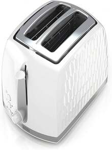 Black+ Decker Bread Or Bagels Toaster 7 Levels Wide Slots - White - View 2