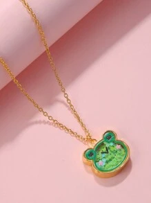 1 Miếng Ếch hoạt hình Hình dạng Vòng cổ mặt dây chuyền Với Chi tiết Glitter , Bạn thân nhất Qủa tặng Dành cho Cô gái - Nhiều màu - Xem 5