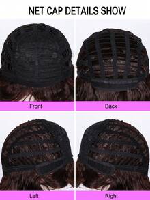 18 Inch Multi Colour Long Natural Wave Wig With Bangs Synthetic Wigs For Daily Party Wear - 彩色 - 查看 10