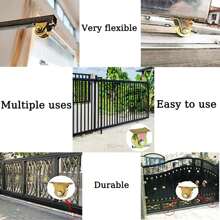 2入組u形溝輪滑輪,滑輪,繩索滑輪,用於吊起和起重機械、滑輪、皮帶輪、重型輪式滑輪系統、卷閘門、倒置、晾衣繩、滑輪繩 - 銅色 - 查看 2