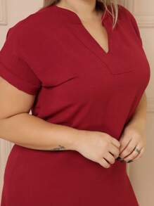 Plus Size Dresses - Burdeos - Ver 4