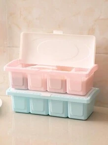 1入組/4格調味盒廚房調味瓶套裝,多功能鹽msg香料儲物盒高端調味罐 - 彩色 - 查看 6