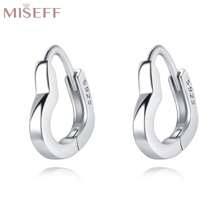 MISEFF 1對925純銀心形愛心耳環耳環DIY精美經典簡約優雅珠寶禮物女性禮物情人節禮物生日禮物 - 銀色 - 查看 8