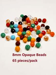 1 sợi Thập cẩm Ly Pha lê Hạt Đối với Đồ trang sức Lỏng lẻo Spacer Cây Đồ trang trí - Nhiều màu - Xem 9