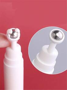 1 pezzo Contenitore in plastica da 15ml con rullo per contorno occhi, bottiglia con rullo massaggiante a pressione per applicare la crema contorno occhi e ridurre le rughe sottili, bastone da massaggio portatile, elemento essenziale per la bellezza da viaggio