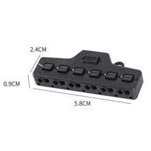 6 Ports Out Line Splitter Quick Connect Low Voltage Wire Splitter Distribution Block For Lighting Led Strip Connection Terminal - Black - View 8