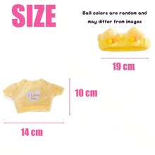 (boneca Não Incluída) Conjunto De Roupas De Pato, Acessórios Fofos, Para Brinquedos De Pelúcia Encantadores, Presentes De Aniversário E Feriados - Amarelo - Visão 2