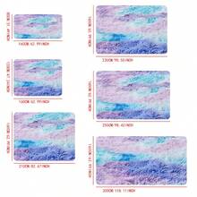 A Đầy màu sắc Xanh Dài Sang trọng Tấm thảm , Với Biến đổi dần Ấm áp , Đáng yêu , Mềm mại , Thoải mái Và Atmospheric Trong nhà Trang trí A Nhẹ Và Có thể mang đi Runner Tấm thảm có thể sử dụng In Nhiều loại Khu vực Bao gồm Sofa Cạnh , Giường Cạnh , Cửa sổ vịnh , Giày Thay đổi Ghế Dài , Phòng khách , Phòng ngủ , Trò Chơi Phòng , - màu xanh nhiều màu - Xem 2