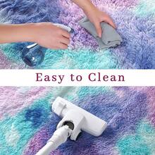 A Đầy màu sắc Xanh Dài Sang trọng Tấm thảm , Với Biến đổi dần Ấm áp , Đáng yêu , Mềm mại , Thoải mái Và Atmospheric Trong nhà Trang trí A Nhẹ Và Có thể mang đi Runner Tấm thảm có thể sử dụng In Nhiều loại Khu vực Bao gồm Sofa Cạnh , Giường Cạnh , Cửa sổ vịnh , Giày Thay đổi Ghế Dài , Phòng khách , Phòng ngủ , Trò Chơi Phòng , - màu xanh nhiều màu - Xem 9