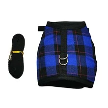 Guinea Pig And Hamster Harness Set With Bell, Adjustable Ferret Harness And Leash Set, Vest For Ferret And Small Animals Like These - Blue - View 4