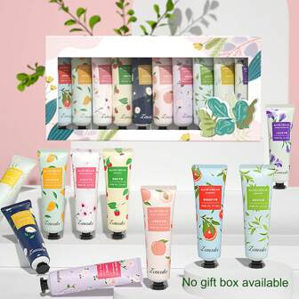 10入組香氣四溢的護手霜禮盒,保濕,不油膩,防凍裂,護手盒