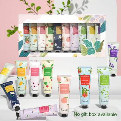 10pcs/Set Fragrant Hand Cream Gift Set, Moisturizing & Non-Greasy & Anti-Freezing & Anti-Crack, Hand Care Box