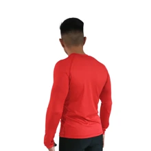 Men Swim Rashguards - Red - View 3
