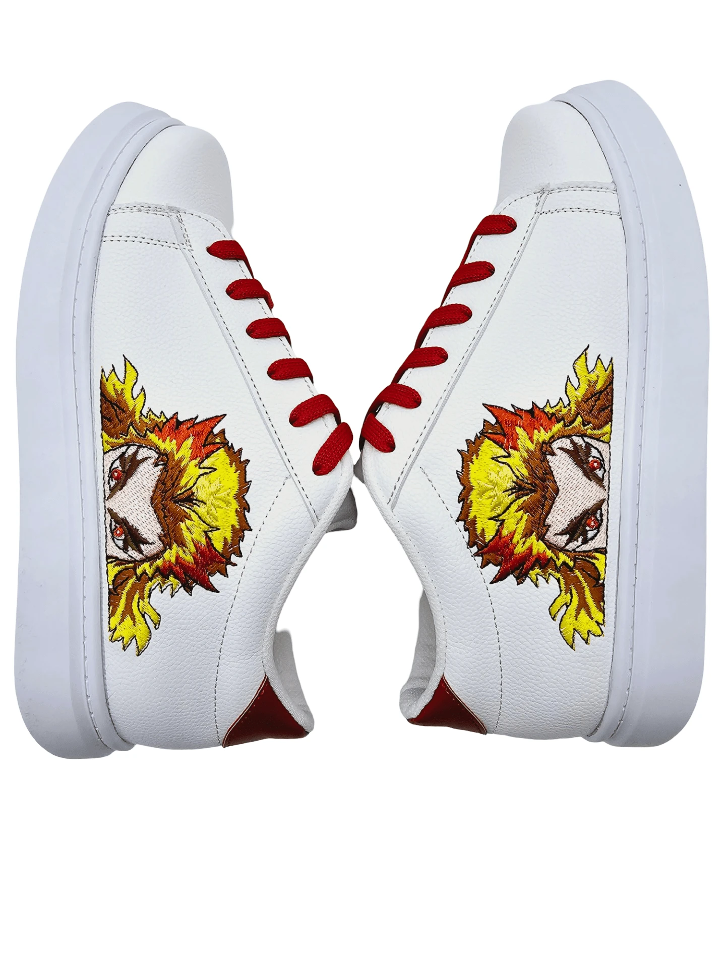 Tenis Bordados de Rengoku Kimetsu No Yaiba - Blanco - Ver 1