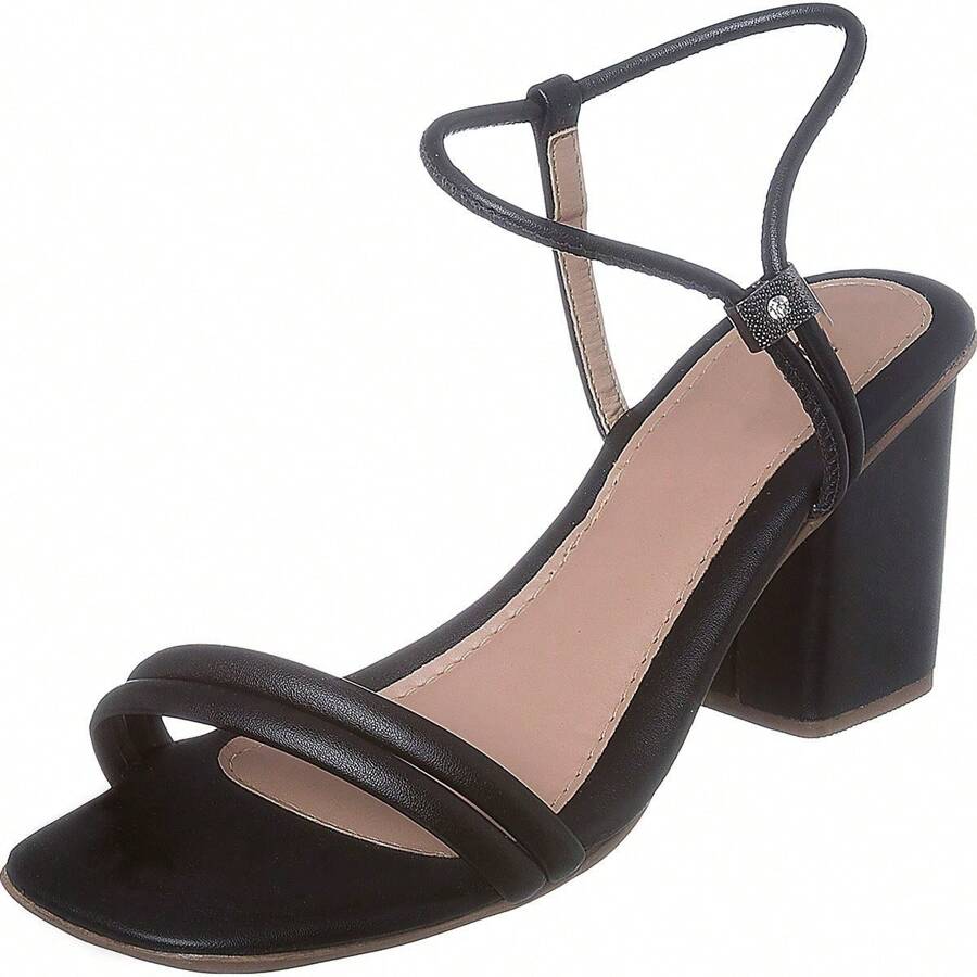 Women Heeled Sandals - 黑色 - 查看 1