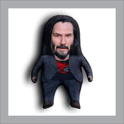 Cojin Decorativo Mini Keanu Reeves Peluche