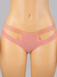 Women's Seamless Microfiber Panties | Women's Briefs - Pink - View 2