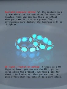 1 chiếc nhẫn Cubic Zirconia hình bầu dục bất đối xứng bằng đồng khảm với hiệu ứng ánh sáng ban đêm màu xanh lam/xanh lục, thích hợp làm quà tặng lễ hội cho phụ nữ - Bạc - Xem 1