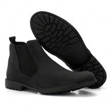Combo Chelsea Boot, Men's Suede Ankle Boot, 100% Comfortable For Everyday Work. - 黑色 - 查看 7