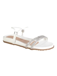 Women Flat Sandals - 白色 - 查看 1