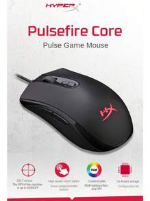 Hyperx Pulsefire Core - Ratón Para Juegos Rgb Pixart 3327 De Hasta 6200 Dpi, Fácil Personalización Con El Software Hyperx Ngenuity - Rosa - Ver 2