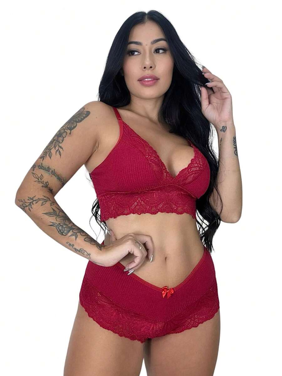 Women Pajama Sets - Đỏ - Xem 1