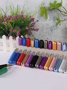 10入組隨機顏色5ml圓頭便攜式鋁製噴霧瓶、噴頭、旅行香水容器、diy化妝品樣品瓶、化妝水噴霧瓶、空鋁製噴霧瓶 - 多色 - 查看 10