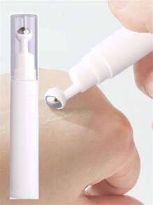 1 pezzo Contenitore in plastica da 15ml con rullo per contorno occhi, bottiglia con rullo massaggiante a pressione per applicare la crema contorno occhi e ridurre le rughe sottili, bastone da massaggio portatile, elemento essenziale per la bellezza da viaggio